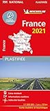 Michelin Frankreich 2021 (plastifiziert): Straßen- und Tourismuskarte 1:1.000.000 (MICHELIN Nationalkarten)