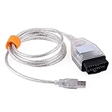 Auto K + DCAN OBD2 Diagnose-USB-Kabel, Diagnosestecker Cable-OBD2 OBDII Werkzeugkabel Ediabas K + DCAN USB-Schnittstelle