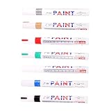 NUOBESTY 1 Satz Wasserdichter Marker Edelstahlkamm Reifenstift-lackstift Scrapbooking-stifte Sieb Schleifen Büro Stifte Werkzeuge Entwirrer Wiederaufladbar Guter Motor Fänger Plastik 7