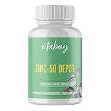 Vitabay Zink 50 mg • 250 Tabletten/ 500 Portionen • Hohe Bioverfügbarkeit • Made in Germany