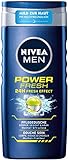 NIVEA MEN Power Fresh Pflegedusche (250 ml), vitalisierendes Duschgel mit Menthol und Wasserminze, pH-hautfreundliche Dusche für Körper, Gesicht und Haar