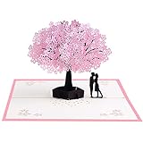 Stereo 3D-Karte Tag Hochzeit Rose Gruß Valentinstag Einladungskarte Karte Büro & Schreibwaren Geburtstagsgrüße (A, One Size)