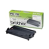 Brother PC70 Mehrfachkassette mit Farbband für T78/T84/T86, Schw
