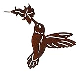 Manufaktur-Lichtbogen Rost Kolibri zum Einschrauben Edelrost Gartendeko Vogel