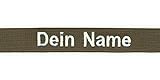 Smart Namensschild OHNE KLETT - Bestickt mit eigenem Namen/Text - diverse Farben möglich (120mm) - personalisiert