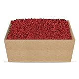 SizzlePak Geschenkfüllmaterial Umweltfreundliches Geschenkverpackungsmaterial viele Farben 125g-1kg (tief-rot, 2kg)