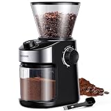 SHARDOR Kaffeemühle, Kaffeemühle Elektrisch mit 25 Mahleinstellungen, Coffee Grinder mit präziser Digitalanzeige, Scheibenmahlwerk Für Espresso, Tropfkaffee und French Press, 200W, 200g Bohnenb