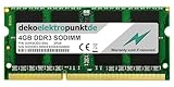 dekoelektropunktde 4GB Ram Arbeitsspeicher passend für Toshiba Satellite M50Dt-A-103 DDR3 SO-DIMM PC3