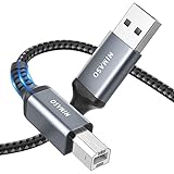 NIMASO Druckerkabel【3M】Scannerkabel USB B Kabel USB A auf USB B Drucker Kabel Printer Cable unterstützt für HP, Canon, Epson, Lexmark, Brother, Samsung, Dell