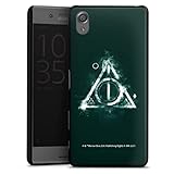 DeinDesign Hard Case kompatibel mit Sony Xperia X Performance Schutzhülle schwarz Smartphone Backcover Harry Potter Heiligtümer des Todes Offizielles Lizenzprodukt