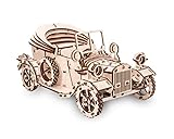 EWA Eco-Wood-Art 4347141397 EWA EcoWoodArt 3D Holzpuzzle für Jugendliche und Erwachsene-Mechanisches altes Automodell-Retroauto DIY-Bausatzt, Selbstmontage, kein Kleber erforderlich