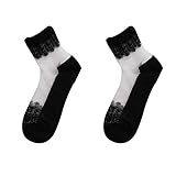 1 Paar Damen Damen Ultradünne Transparente Söckchen Spitze Elastische Kurze Socke Schwarz Nettes Design