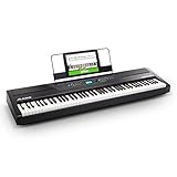 Alesis Recital Pro - 88- Tasten Digital Piano E Klavier mit Hammermechanik, eingebauten 20 Watt Lautsprechern, Kopfhörerausgang, Klavierlektionen-Abo