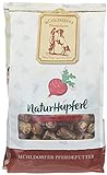 Mühldorfer NaturHupferl Rote Bete, 1 kg, naturgesunde Leckerli für Pferde, getreidefrei, ohne Melasse und Zusatzstoffe, zucker- und stärkereduziert