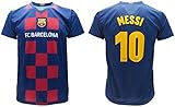Messi 2020, Barcelona, offizielles Heim-Trikot 2019/2020, in Blisterverpackung, 10, Kinder, Erwachsene, blau, 4 anni