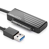 deleyCON USB 3.0 SATA Adapter Kabel USB A zu 2,5' Zoll Festplatten Laufwerke HDDs SSDs 5 GBit/s UASP SATA I II III Plug&Play