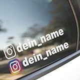 Namen Aufkleber für Werbung mit Wunsch Text & Logo - Tuning Sticker User Name fürs Auto