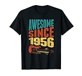 Retro Awesome Since 1956 Limited Edition Gitarristen-Geburtstag T-Shirt