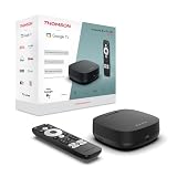 THOMSON Google TV Streaming Box Plus 270, Integrierter Lautsprecher für Sprachsteuerung, Netflix, Disney +, 4K UHD, Streaming via WLAN, Google Cast, 32GB Sp