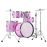 KESHUO Musikinstrument Percussion Drum Kit Für Anfänger Erwachsene Schlagzeug Set (Color : 10)