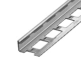 HORI® Fliesenprofil I Länge 2,50 m I Winkelprofil I Höhe: 10 mm I Edelstahl (V2A) gebü