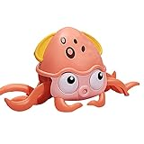 Eayoly Elektrisches Oktopus-Spielzeug - Oktopus-Krabbelspielzeug | Elektronisches beleuchtetes Krabbelspielzeug für Kleinkinder, intelligentes bewegliches Spielzeug für Kleinkinder von Jungen