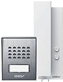 GEV 1-Familienhaus Audio Türsprechanlage CAS 88306, 230 V, Silber Weiss