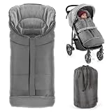 Zamboo Fußsack für Joie Buggy Sportwagen (passend für Litetrax, Mytrax, Chrome) - Winterfußsack für Kinderwagen, mit Reflektor, Kapuzenfunktion & Tasche - G
