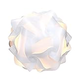 kwmobile DIY Puzzle Lampe Lampenschirm - Deckenlampe Pendelleuchte Schirm Teile - Jigsaw Puzzlelampe min. 15 Designs Ø ca. 20 cm - Gr. S in Weiß