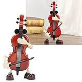 Cello Spieluhr, Elegantes Cello Modell Spieluhr Präzises mechanisches Uhrwerk für für Freundin zum Geburtstag zu Weihnachten