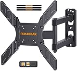Perlegear TV Wandhalterung, Schwenkbare Neigbare TV Halterung für 26-60 Zoll Flach&Curved Fernseher bis zu 45Kg, max.VESA 400x400