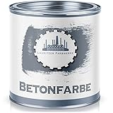 Lausitzer Farbwerke Betonfarbe Bodenfarbe traditionelle Fassadenfarbe für mineralische Untergründe (Stein, Mauer, Beton, Fassade, Putz, Zement usw.) Farbauswahl (1 L, Lichtgrau (RAL 7035))
