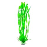 AIMIMI Künstliche Plastikpflanze Grün Aquarium Unterwasserpflanze für Zuhause und Büro Aquarium Aquarium Zubehör Dekorationen (1er Pack),B
