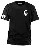Wolkenbruch® T-Shirt Totenkopf 13, schwarz, Gr.XL