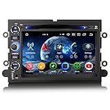 Erisin 7' 8-Kern 4GB+64GB Android 14 Autoradio Bluetooth GPS Navigation Für Ford Focus F150 F250 F350 Explorer Fusion Mustang Edge Unterstützt Carplay Android Auto DAB+ WiFi 4G OBD2 RDS Canbus DTV DVD