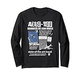 A350-900 Airbus-T-Shirt für Leichtflugzeuge Langarmshirt