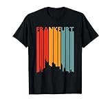 Frankfurt Skyline Shirt Retro Geschenk Vintage Frankfurt T-Shirt
