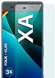 moex [3 Stück] Schutzfolie kompatibel mit Sony Xperia XA Displayfolie Hüllen-Freundlich, 0.2 mm dünne Displayschutzfolie, Bildschirm Schutz extra Kratzfest - HD Ultra-Klar
