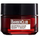 L'Oréal Men Expert Bartbalsam Bart + Haut für Männer, Unterstützung beim gesunden Bartwachstum, Bartpflege für Herren mit ätherischem Zedernholzöl, Barber Club, 1 x 50
