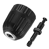 Schnellspannbohrfutter 0,8 mm – 10 mm, Bohrfutter Adapter, Schlagbohrfutter Schnellspann mit 1/4 Sechskant Bohrfutteradapter, 0,8-10mm Schnellwechselumwandlung Elektrohandwerkzeug