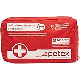 Petex 43930012 Verbandtasche Inhalt nach DIN 13164, rot