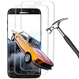 [2 Stück] Schutzfolie für Panzerglas für Samsung Galaxy S7 Edge, 9H Härte Folie, HD Panzerglasfolie, Anti-Kratzen Glas, Anti-Fingabdrücken Panzerfolie & Anti-Bläschen Displayschutzfolie, Transparent