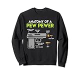 Anatomy of a Pew Pewer 9mm Pistole Waffenschein Sweatshirt