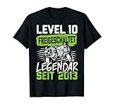 Level 10 Jahre Geburtstagsshirt Junge Gamer 2013 Geburtstag T-Shirt