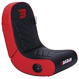BraZen Predator Gaming-Stuhl, Polyurethan, grau/rot, L x 75cm, W x 42cm, H x 72cm