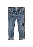 s.Oliver Jungen Slim: Skinny leg-Jeans mit Patches blue 104.SLIM