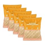 by Amazon Blanchierte gemahlene Mandeln, 200g (5er-Pack)