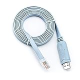 Cisco Compatible Console Cable, 6ft, FTDI USB to RJ45 Console Cable/Windows 7, 8 / Vista/MAC/Linux / RS232 Switch Router
