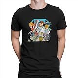 Comet Crew Special Tshirt Captain Future Futuremen Anime Comfortable Hip Hop Gift Clothes T Shirt Stuff Black XXL.jpg.jpg Black L