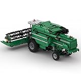 Loadr Technik Ferngesteuert Traktor Bausteine Bausatz, Technik RC Mähdrescher Modell mit PF Bausatz, Kompatibel mit Lego Technik, 3494 Klemmbausteine Teile, MOC-105824